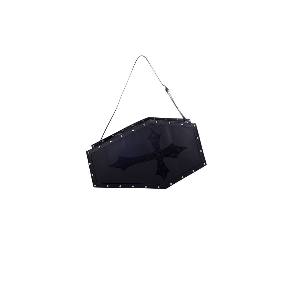 Dolls Kill Dead Weight Coffin Gothic Weekender Vampire Luggage Carry With Strap